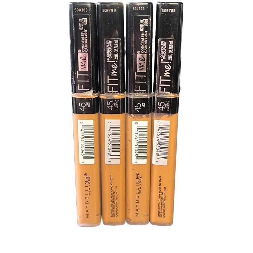Lot of 4 45 Tan Maybelline Fit Me! Concealer